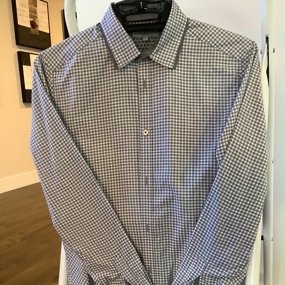 Ted Baker Long Sleeve Button Down Shirt, Size 2